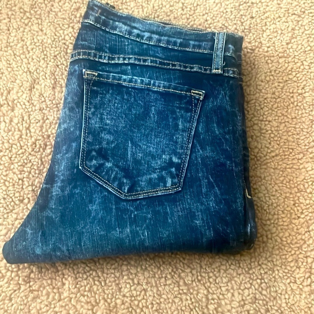 Flying Monkey Platinum Low Rise Acid Wash Size 29 Skinny Jeans Non Distressed